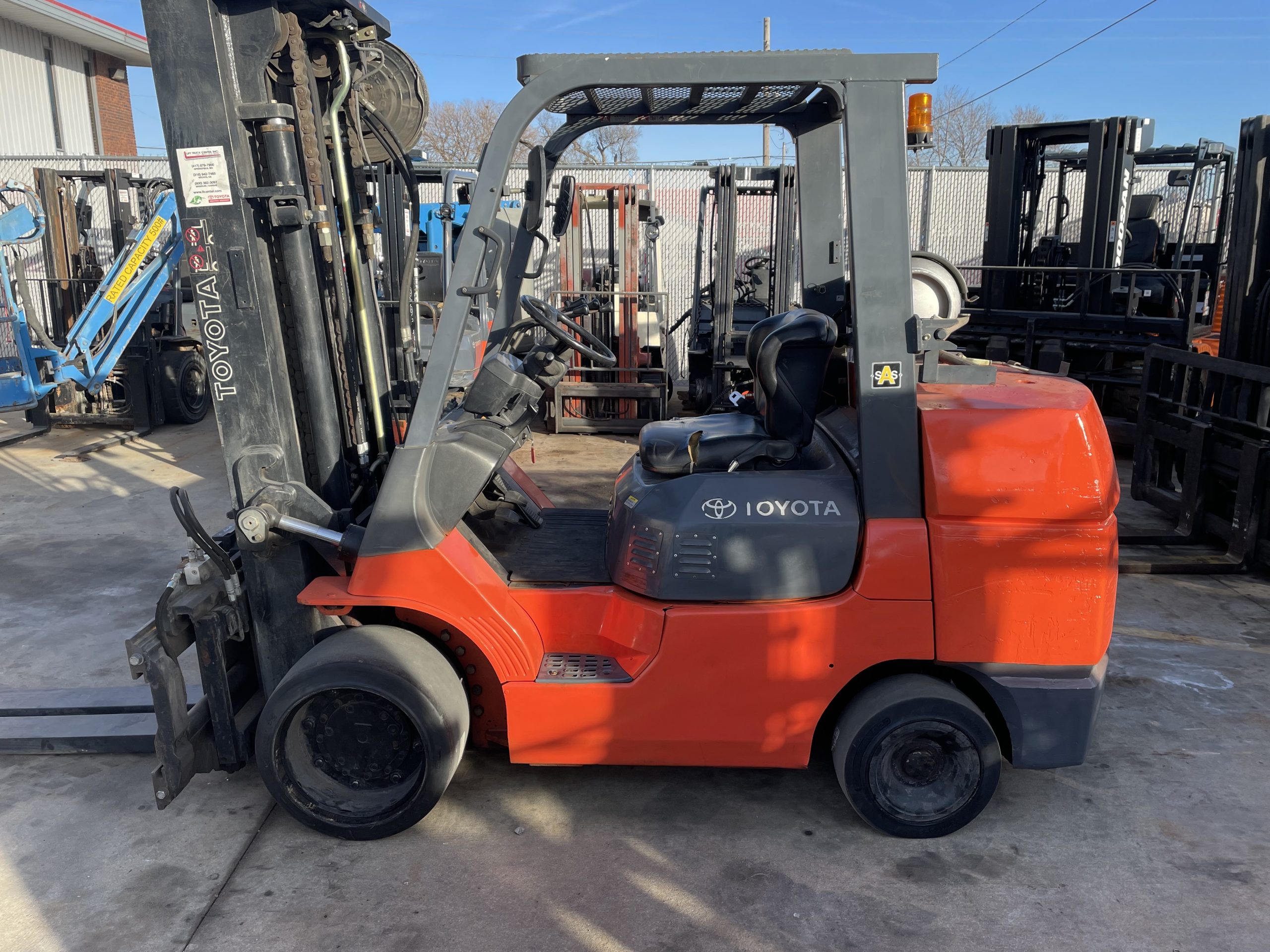 Featured image for “TOYOTA 10,000 LBS. CAPACITY CUSHION TIRED FORKLIFT”