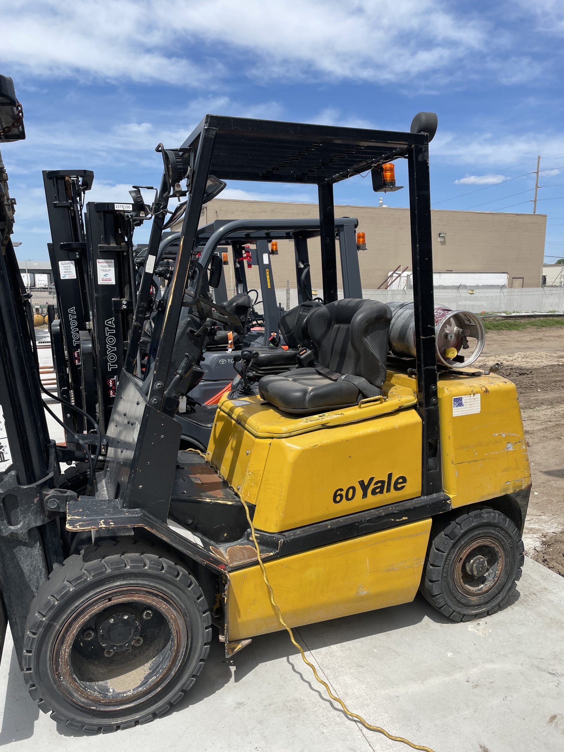 Featured image for “YALE 6,000 LBS. CAPACITY PNEUMATIC TIRED FORKLIFT”