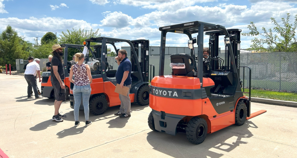 Operator Training at Lift Truck Center with Toyota Forklifts for National Forklift Safety Day